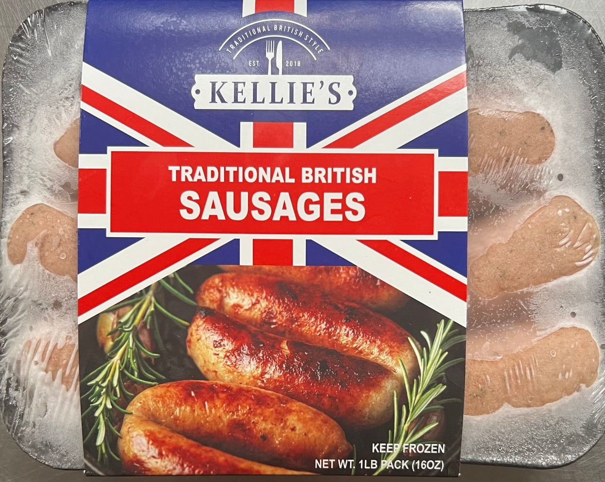 Pack of 6 traditional pork sausages